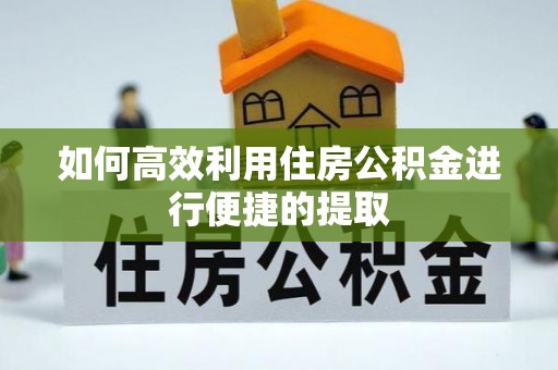 郫县如何高效利用住房公积金进行便捷的提取